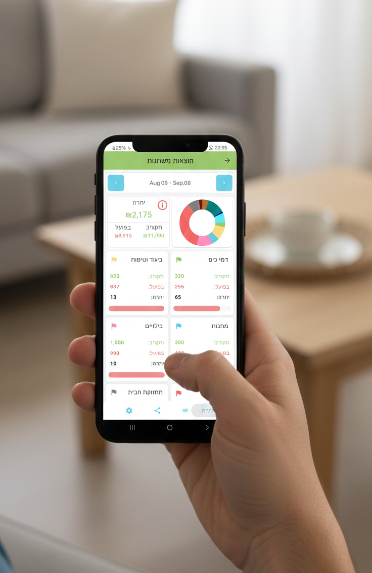 מעקב הוצאות שבועי